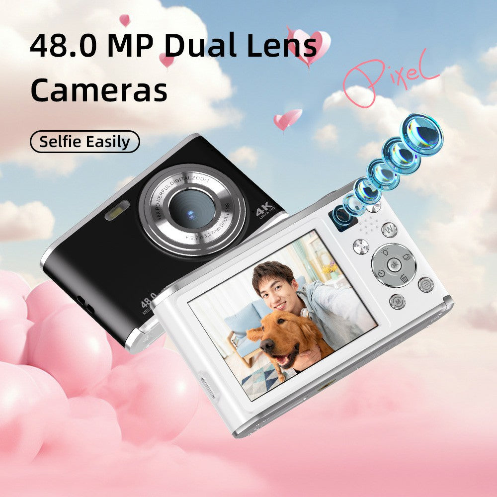 DC306L-AF Front and Rear Dual-Lens Digital Camera Auto Focus 16X Zoom Vlogging Camera for Teens DC306L-AF Front and Rear Dual-Lens Digital Camera Auto Focus 16X Zoom Vlogging Camera for Teens